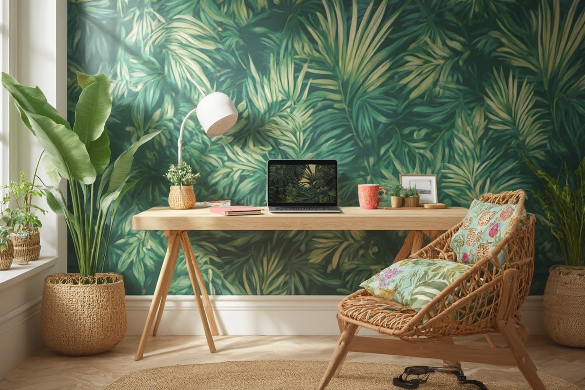 Tropical Desk Setup