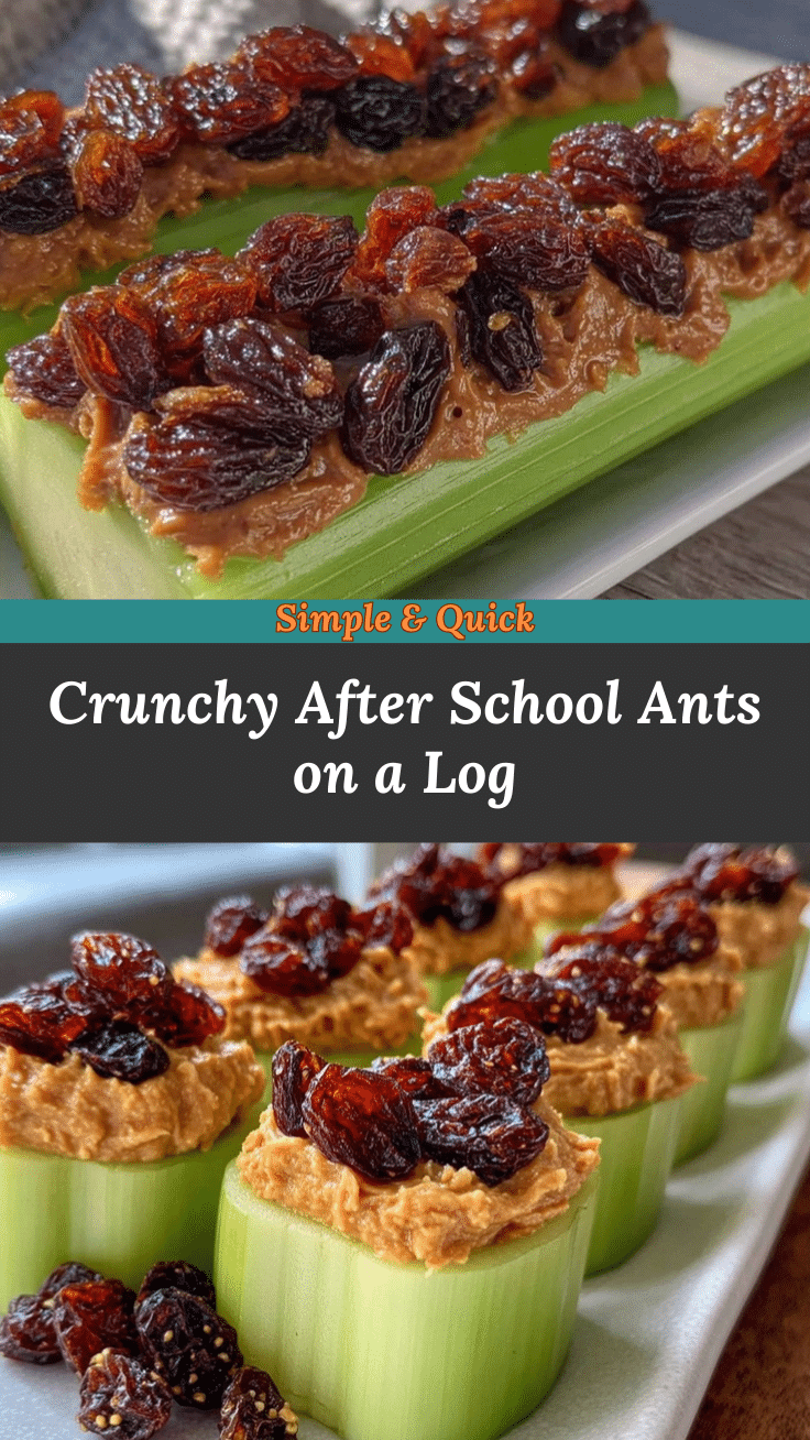 Ants on a Log snack recipe