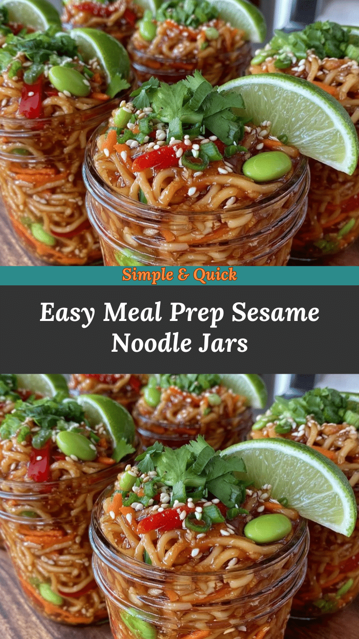 Asian Sesame Noodle Jars recipe