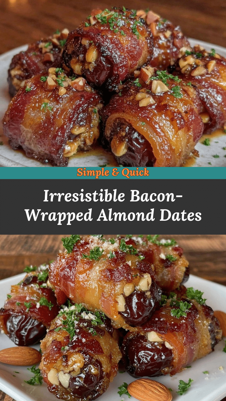 bacon-wrapped dates stuffed with almonds recipe