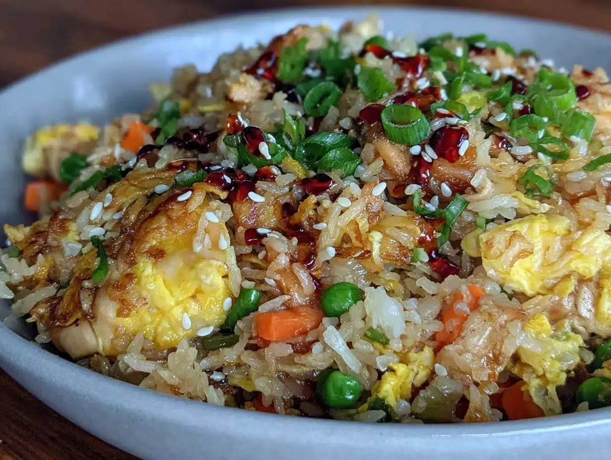 cauliflower rice chicken fried rice preparation steps