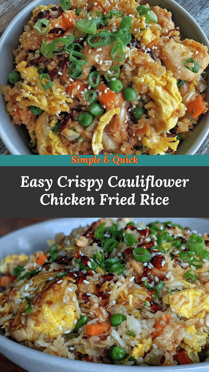 cauliflower rice chicken fried rice recipe