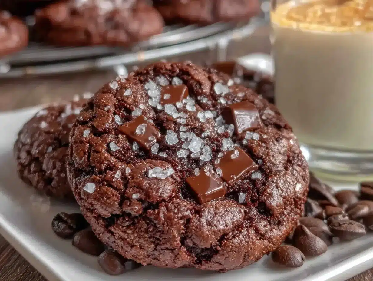 Chewy Chocolate Espresso Cookies preparation steps
