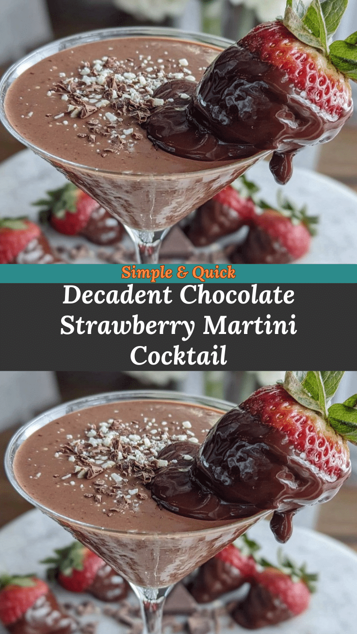 Chocolate-Covered Strawberry Martini recipe