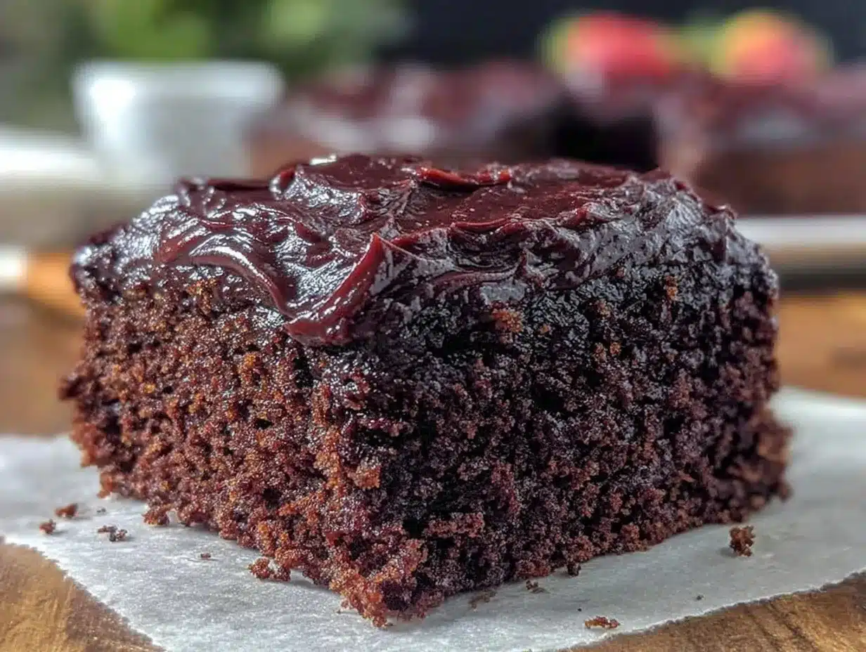 chocolate fudge cake preparation steps