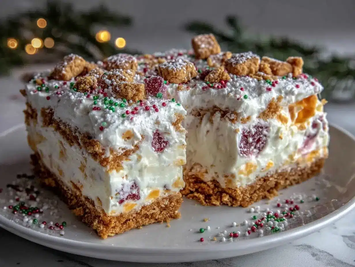 Christmas Cookie Lush preparation steps