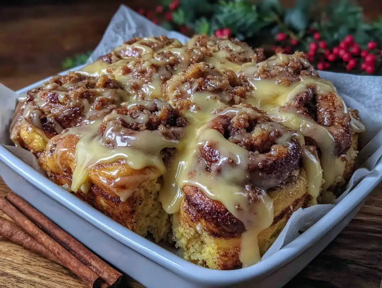 cinnamon roll casserole preparation steps