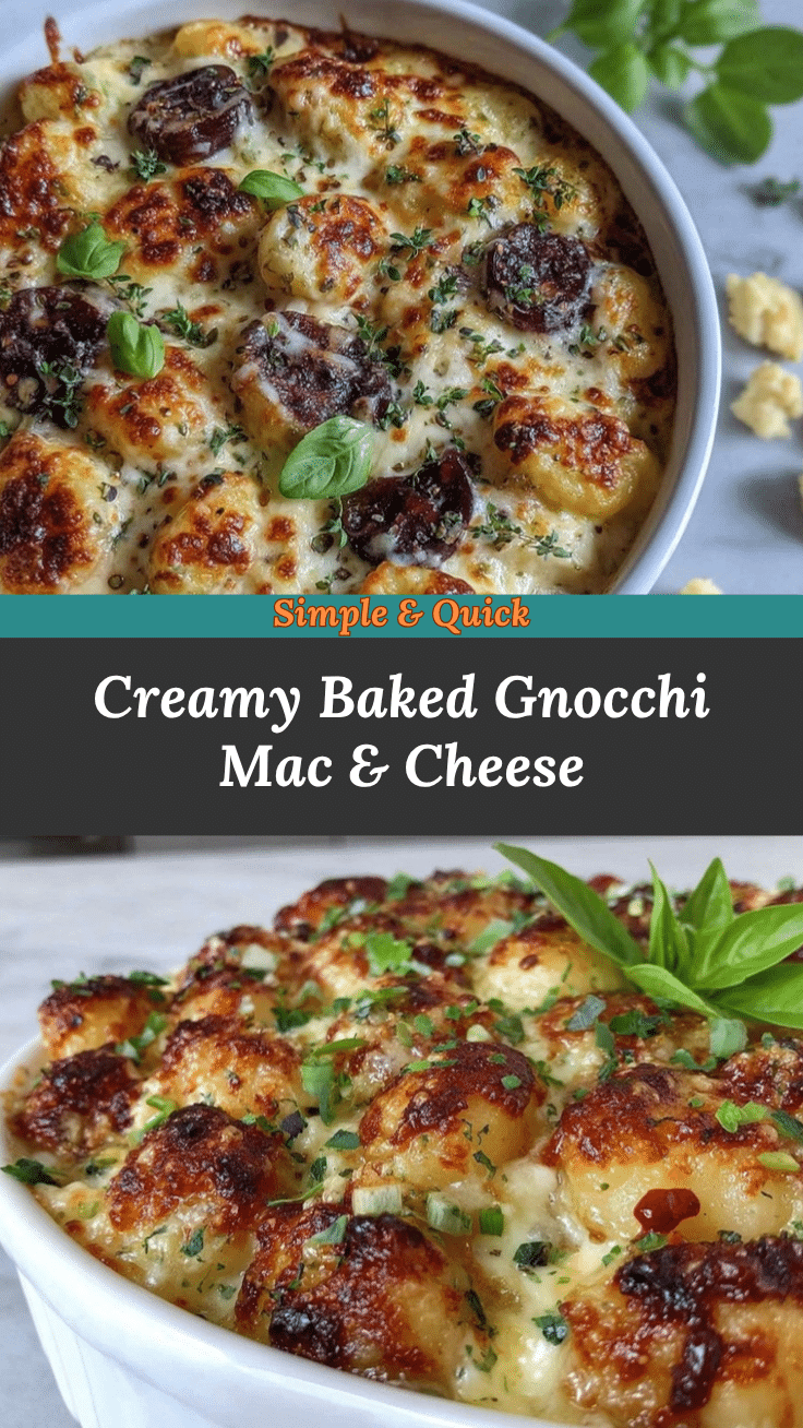 creamy baked gnocchi mac and cheese recipe
