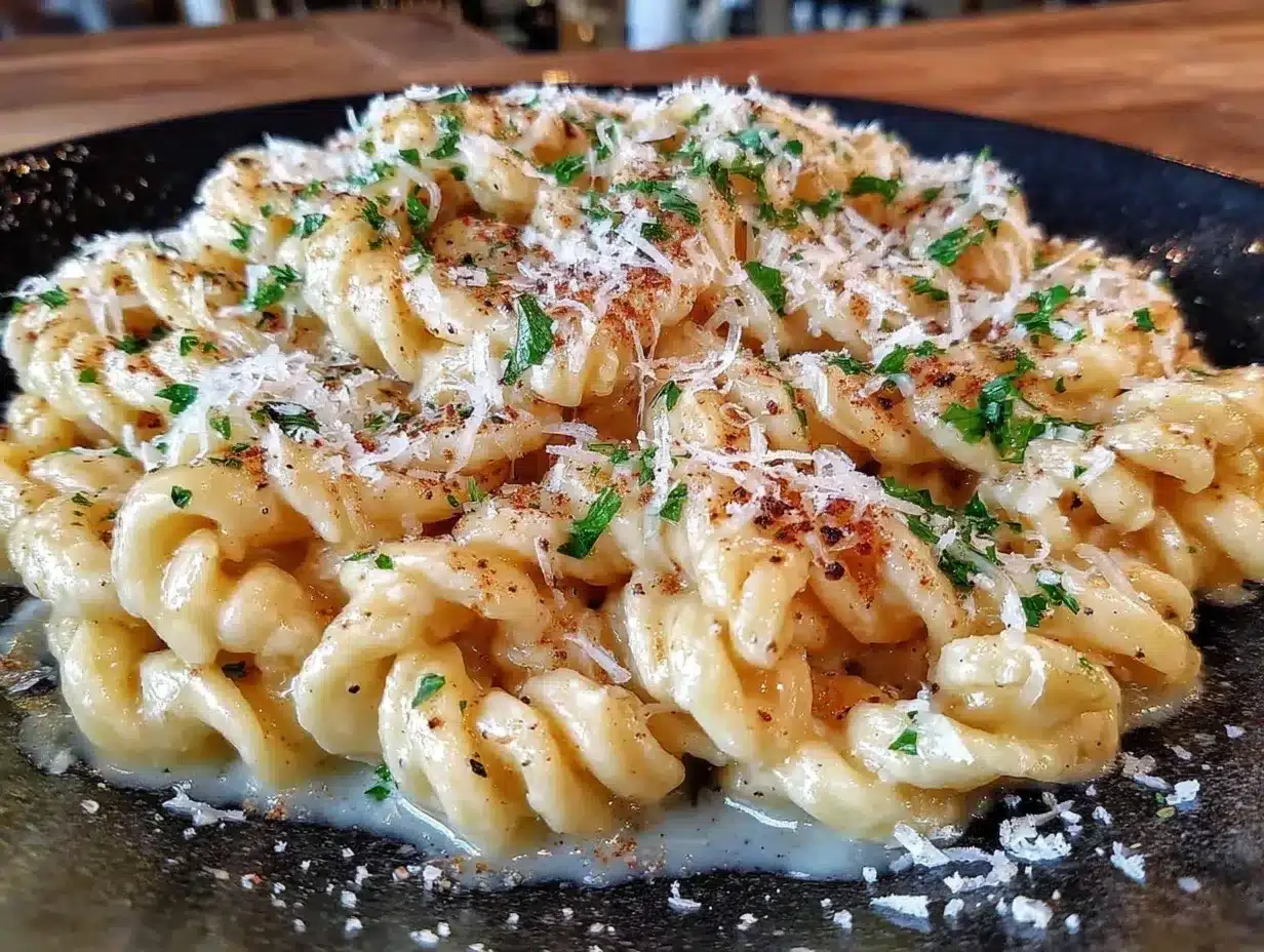 creamy butter Parmesan pasta preparation steps