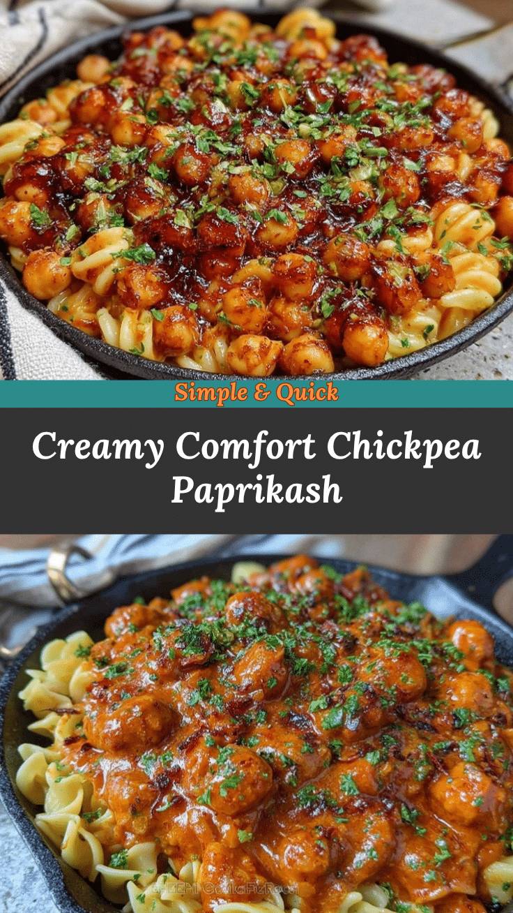 creamy chickpea paprikash recipe