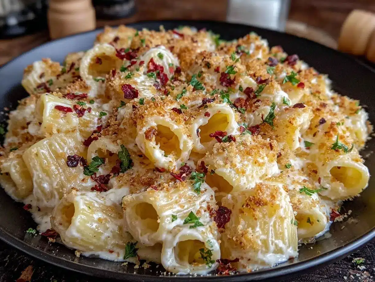 Creamy Mascarpone Parmesan Pasta preparation steps