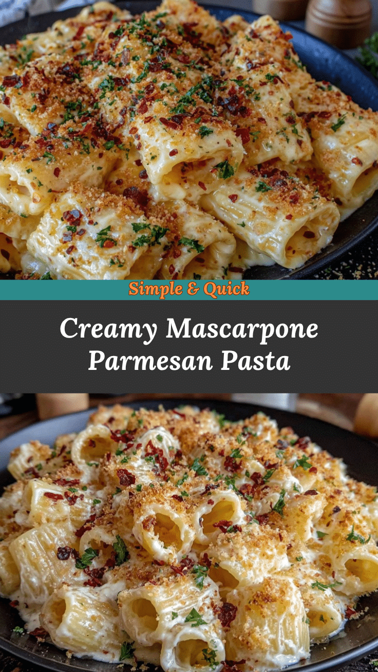 Creamy Mascarpone Parmesan Pasta recipe