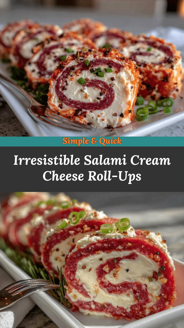 creamy salami and cream cheese roll-ups recipe