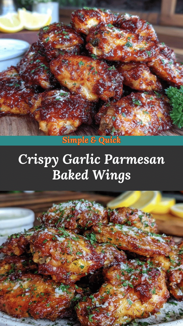 crispy baked garlic parmesan wings recipe