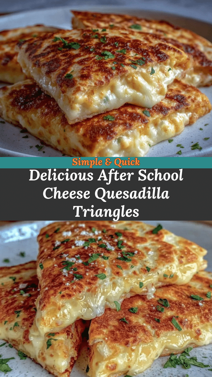 crispy cheese quesadilla triangles recipe