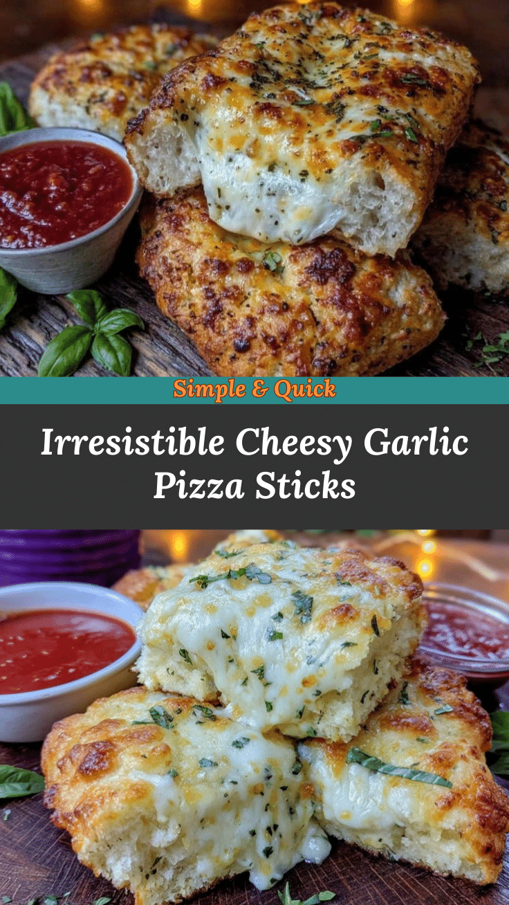 crispy cheesy garlic bread pizza sticks recipe