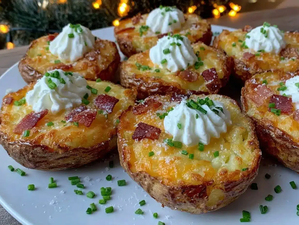 crispy loaded baked potato skins preparation steps