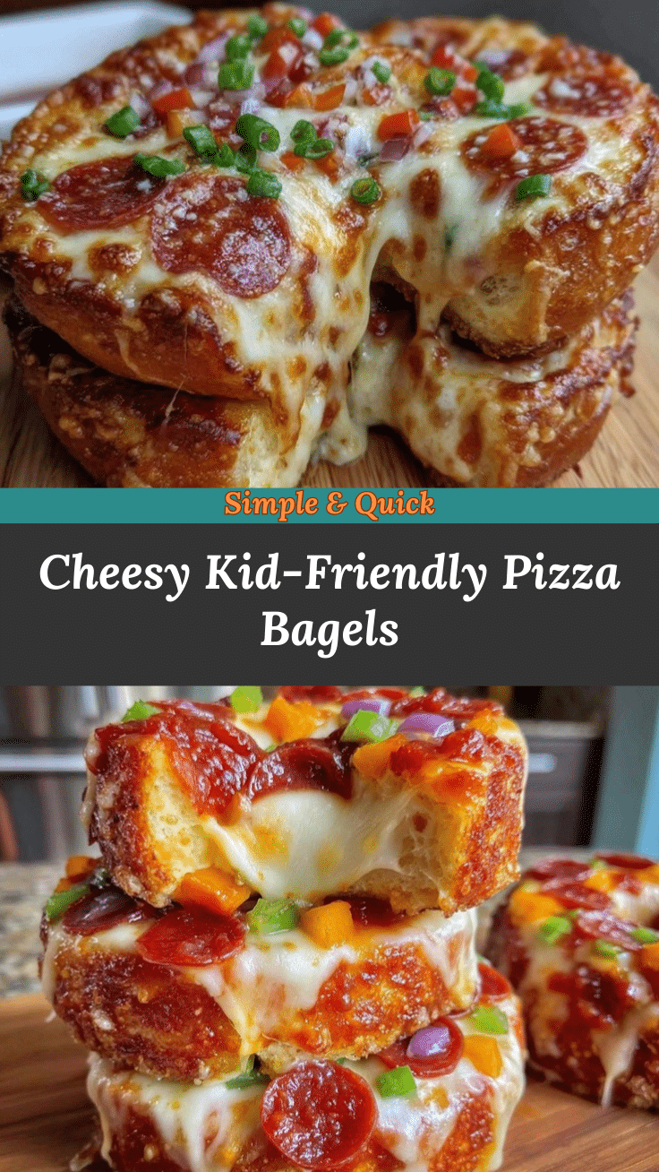 crispy pizza bagels recipe