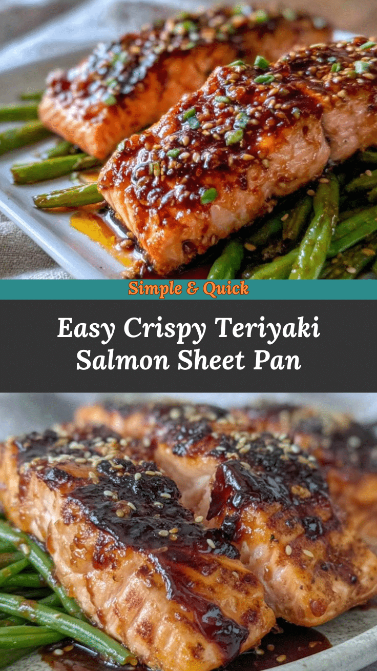 crispy teriyaki salmon sheet pan recipe