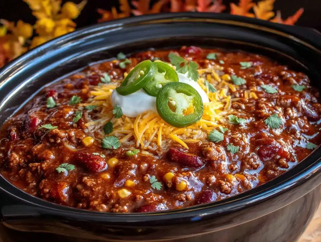 crockpot chili preparation steps