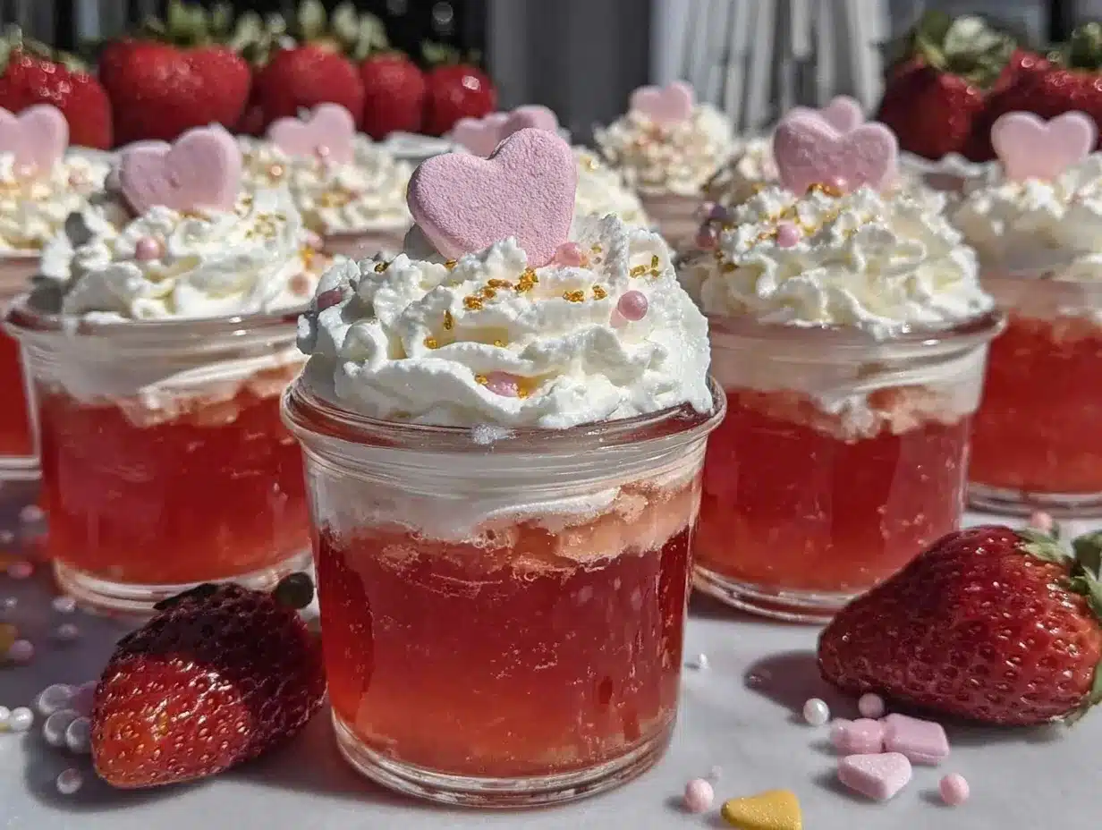 Cupids Arrow Jello Shots preparation steps