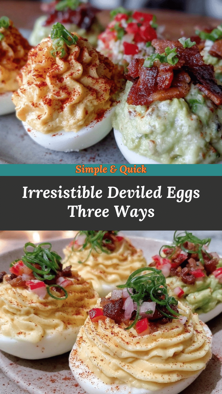 deviled eggs three ways recipe