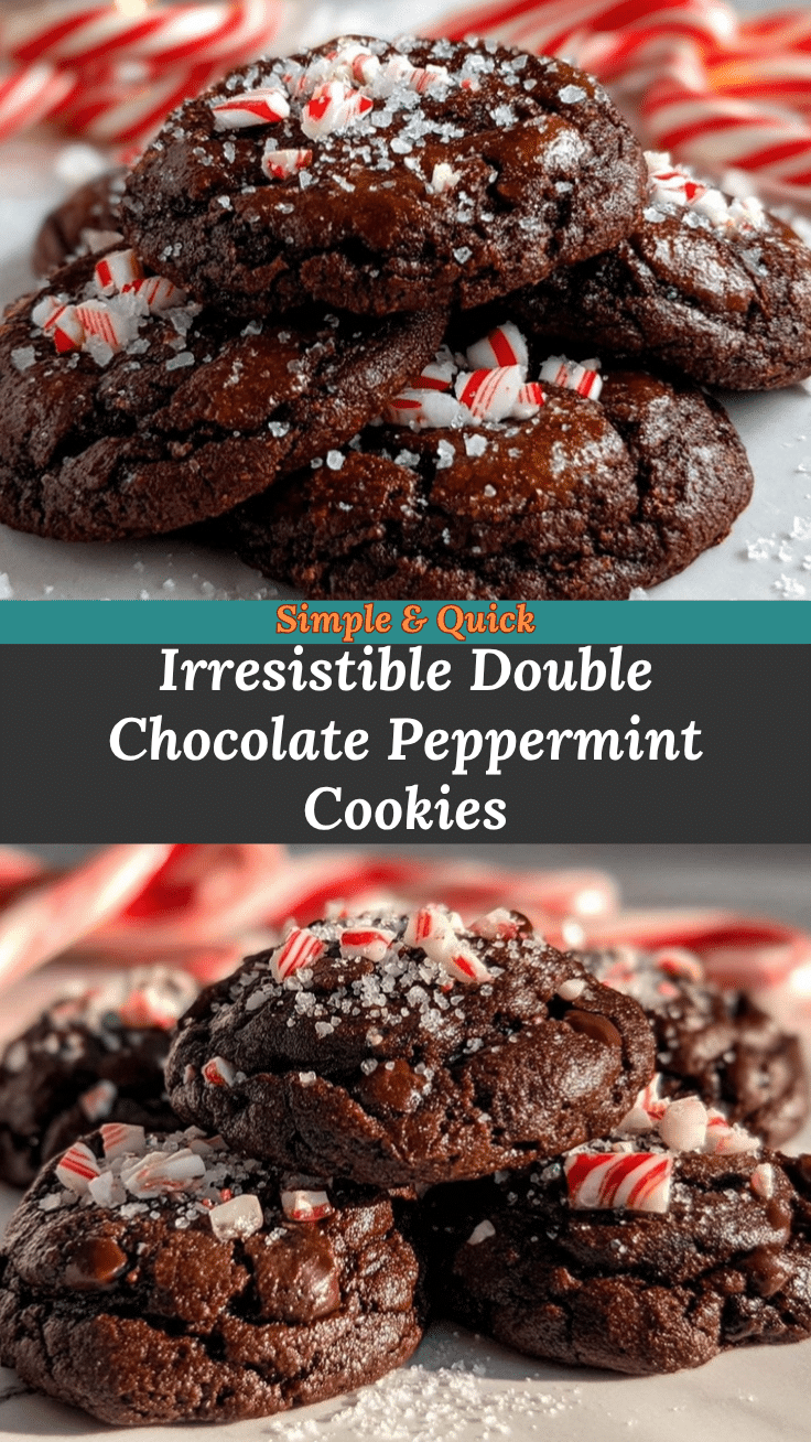 double chocolate peppermint cookies recipe