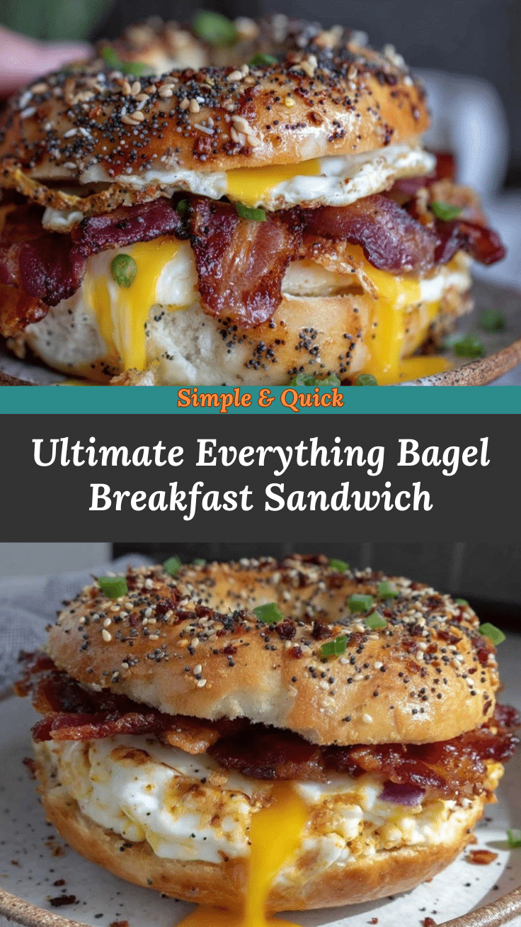 everything bagel breakfast sandwich recipe