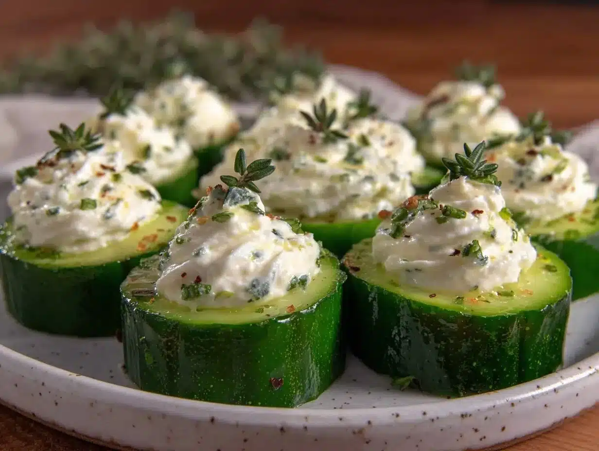 fresh cucumber bites preparation steps