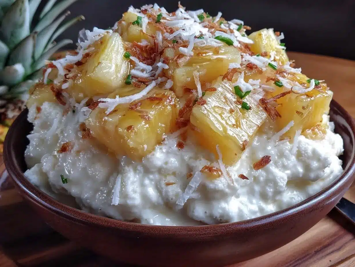 Hawaiian Pineapple Coconut Fluff preparation steps