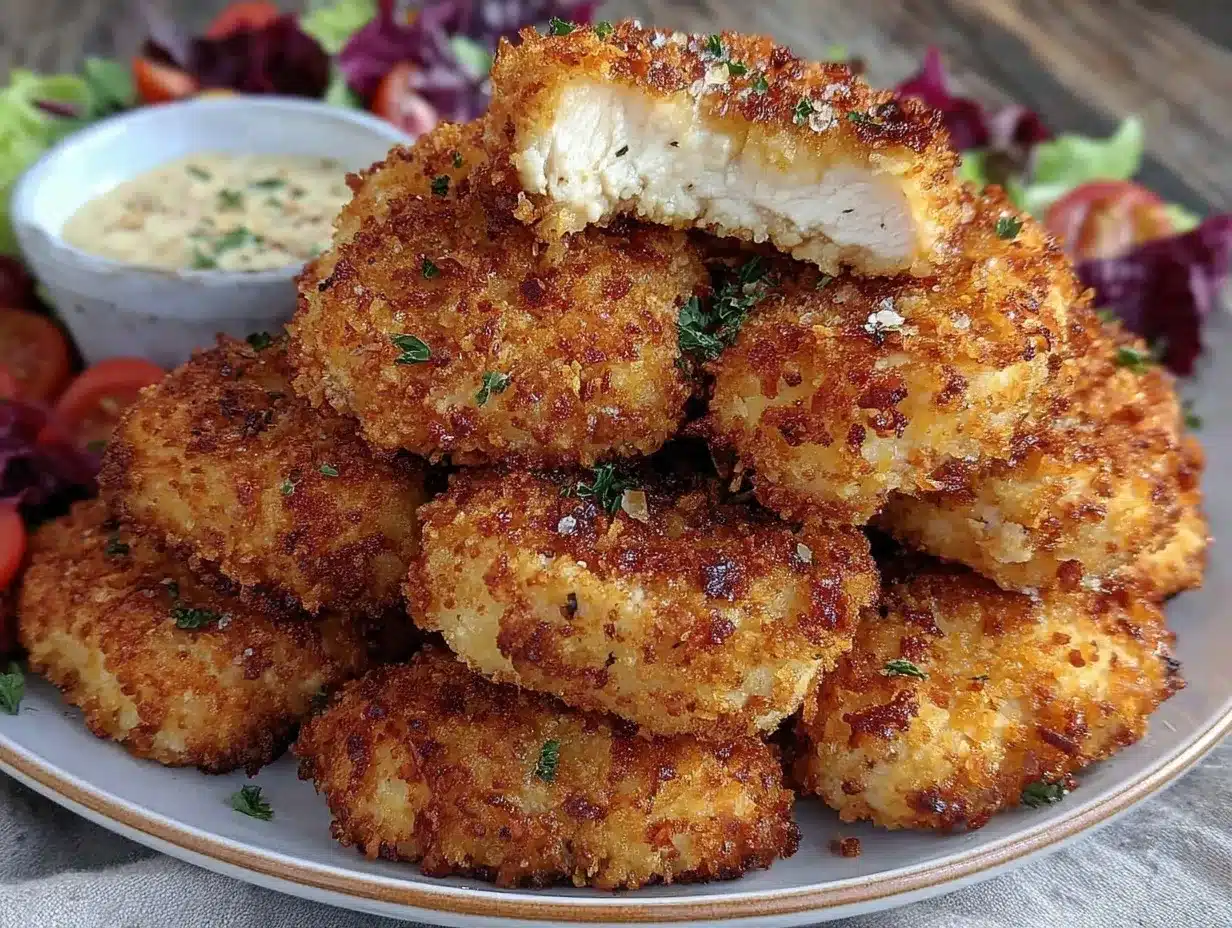 healthy baked chicken nuggets preparation steps
