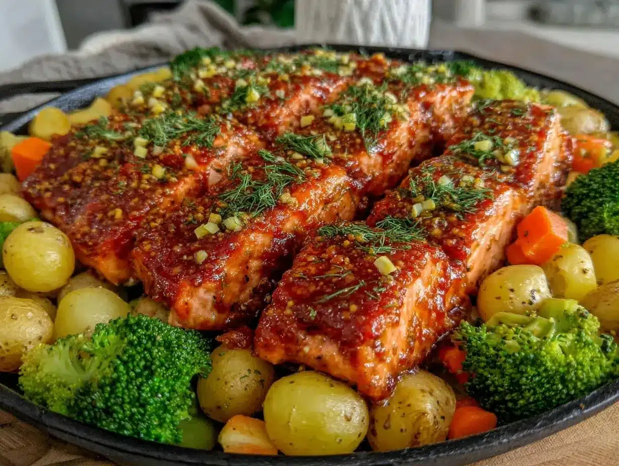 honey mustard salmon preparation steps