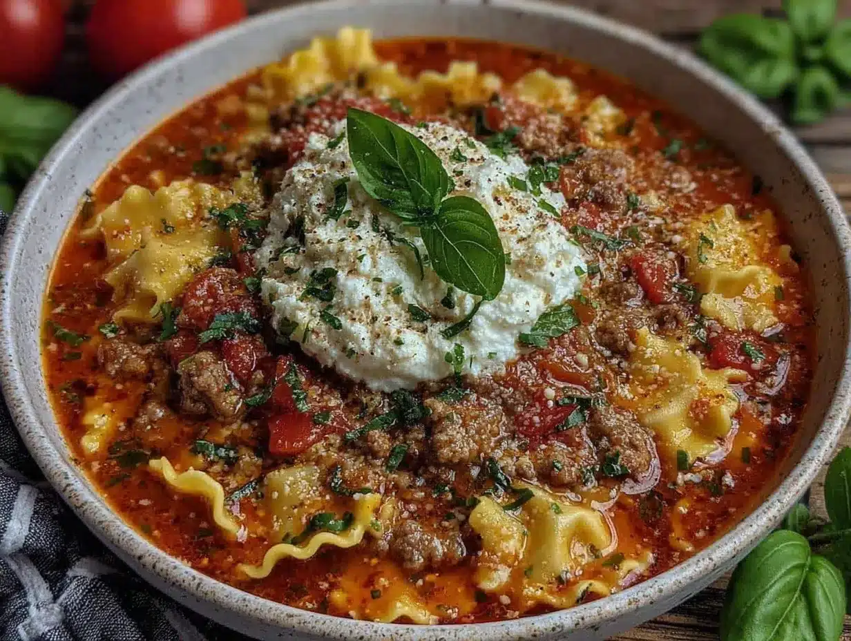 lasagna soup preparation steps
