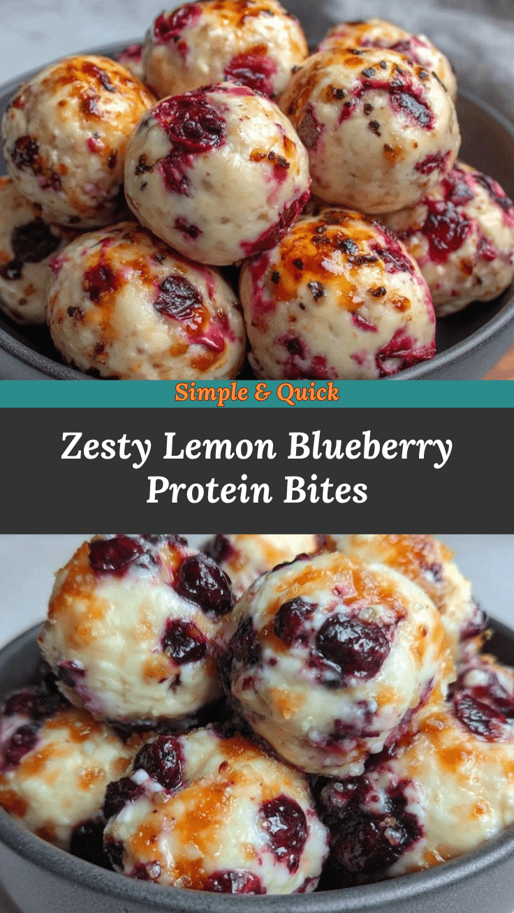 lemon blueberry cottage cheese bites recipe