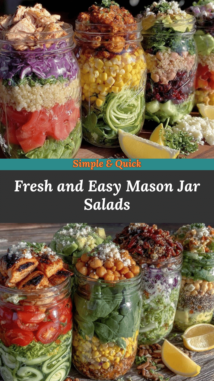 meal prep mason jar salads recipe