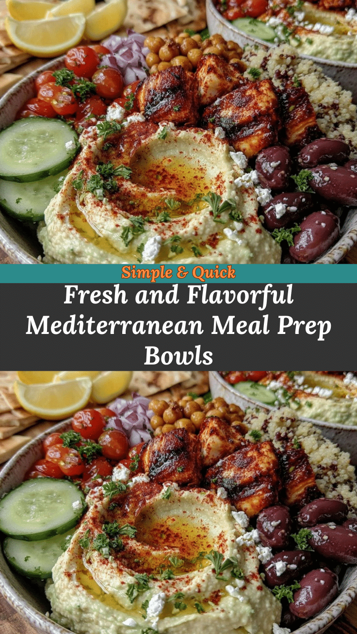 Mediterranean meal prep bowls recipe