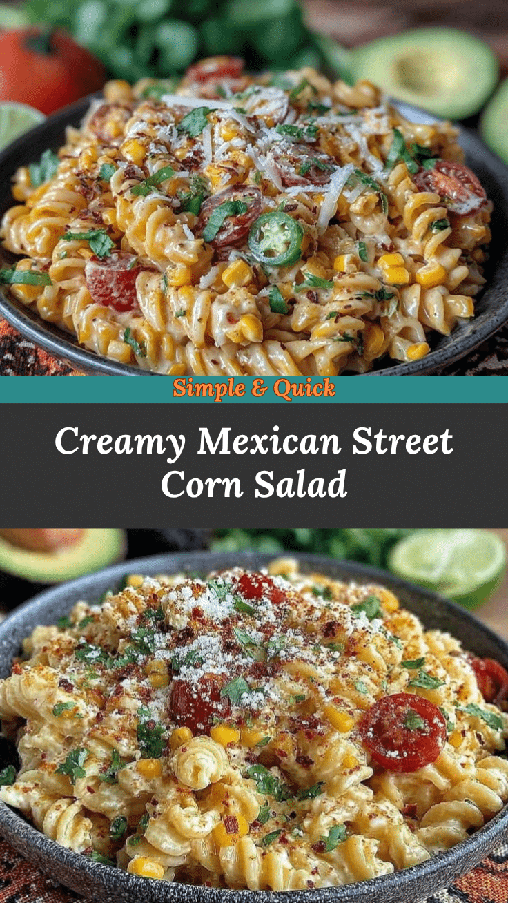 Mexican Street Corn Pasta Salad recipe