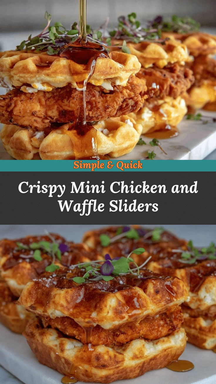 mini chicken and waffle sliders recipe