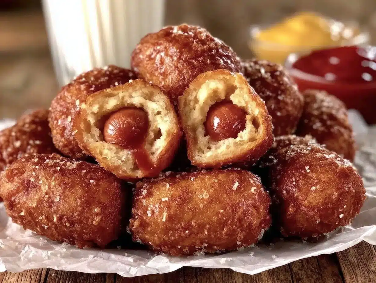 mini corn dog bites preparation steps