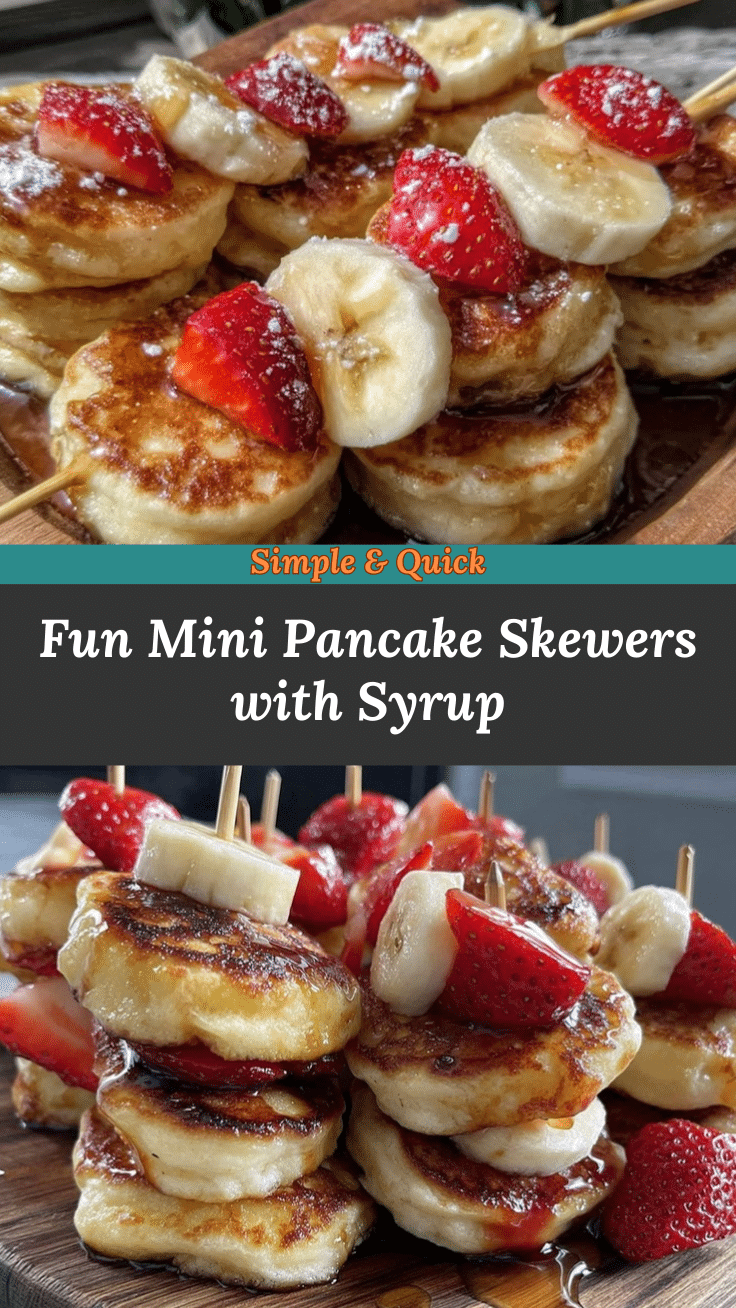 mini pancake skewers recipe