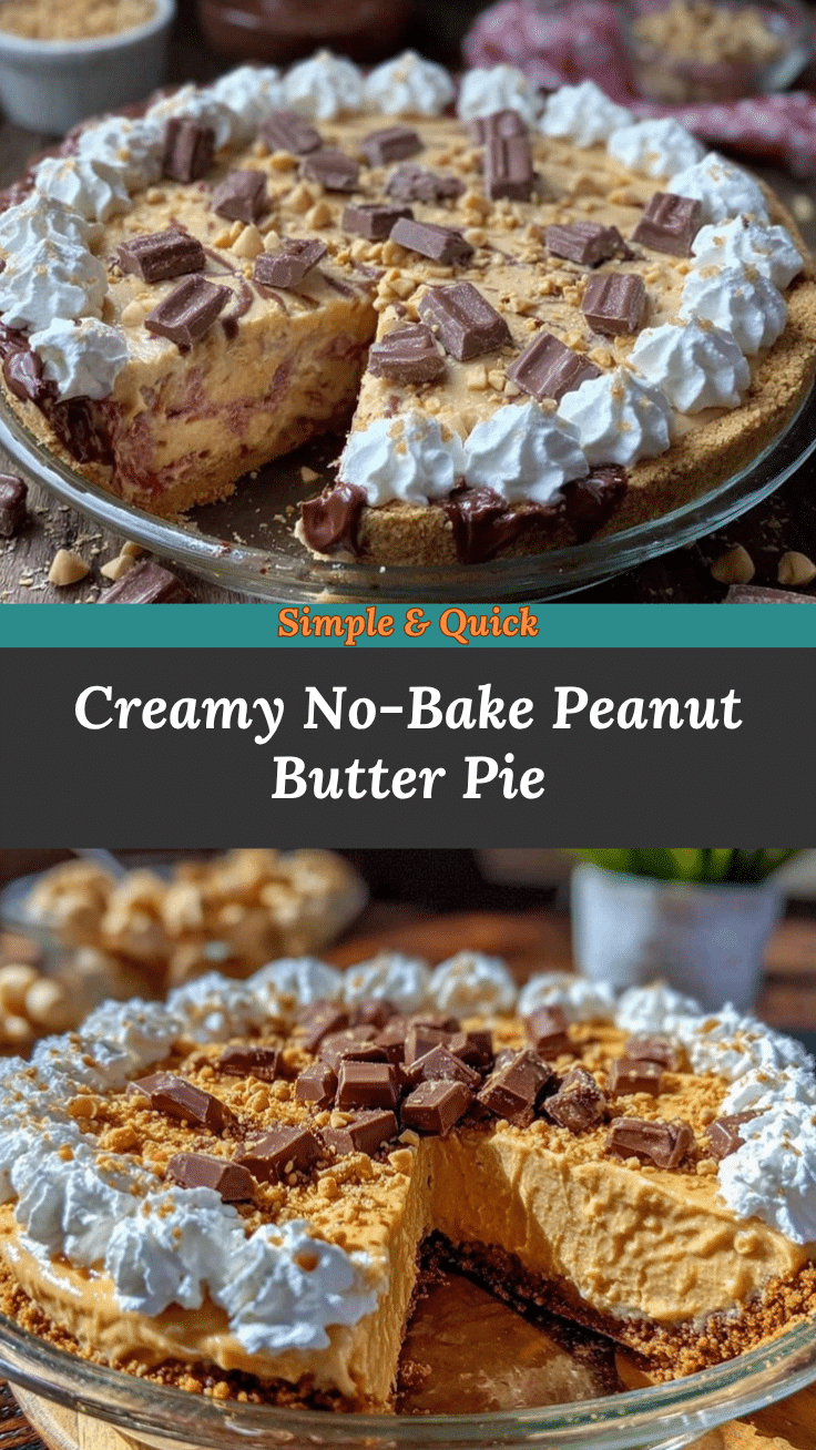 no-bake peanut butter pie recipe