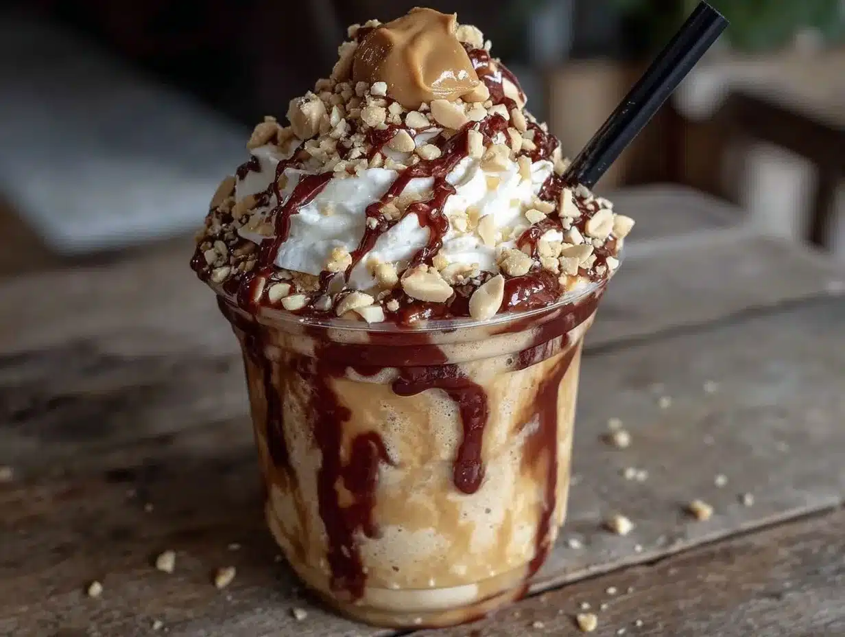 peanut butter frappe preparation steps