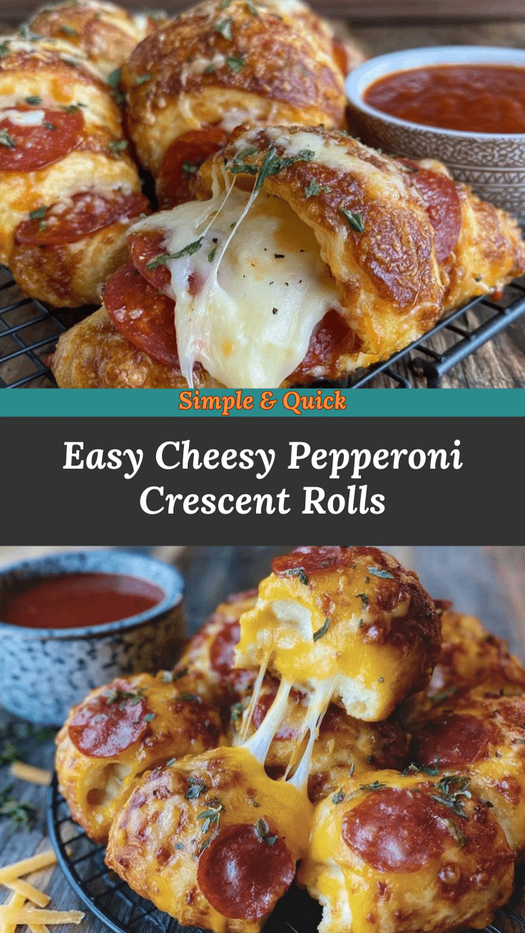 Pepperoni cheese crescent rolls recipe
