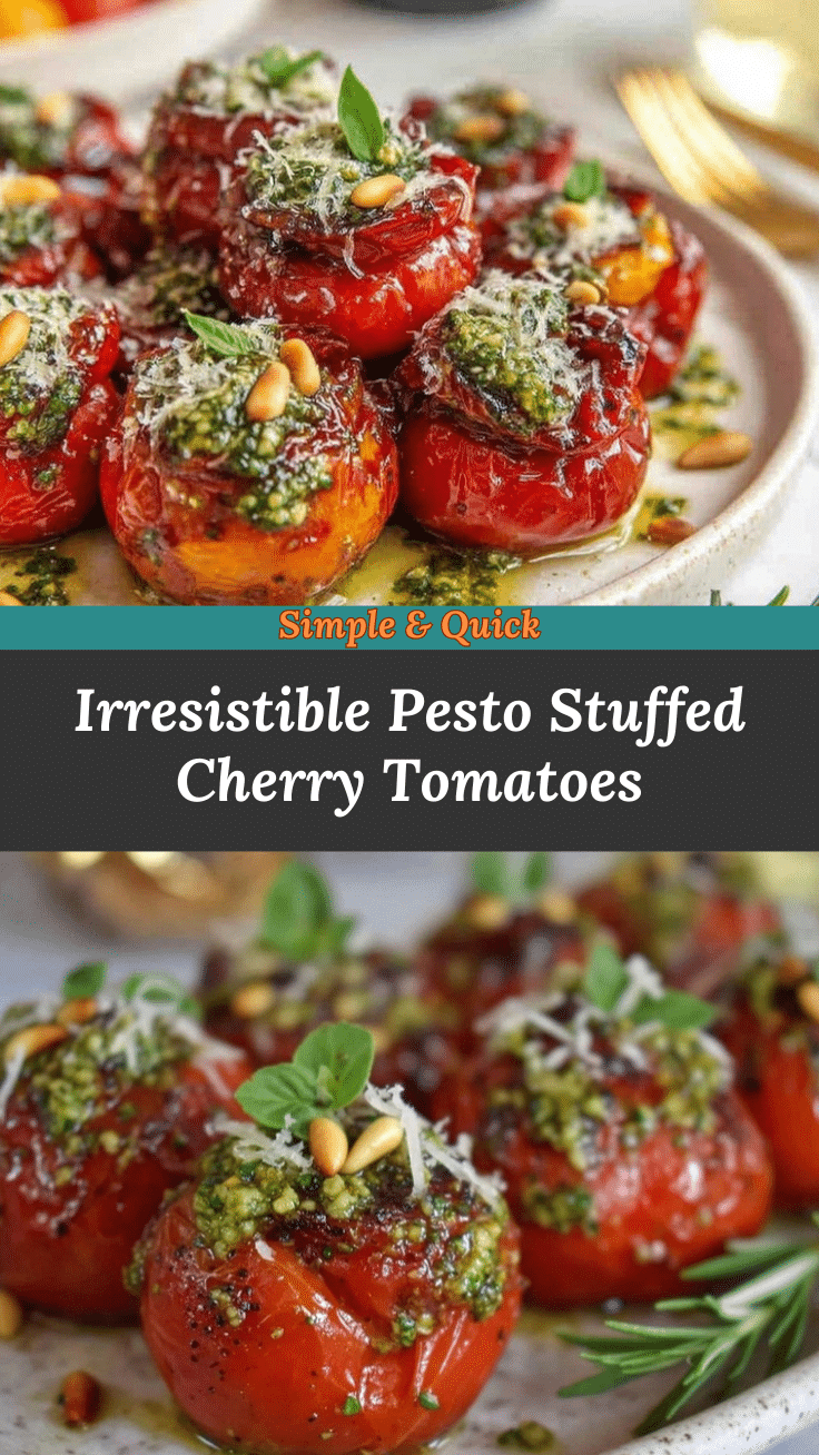pesto stuffed cherry tomatoes recipe