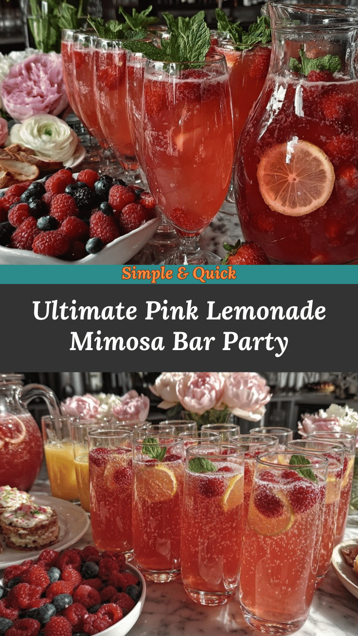 Pink Lemonade Mimosa Bar recipe