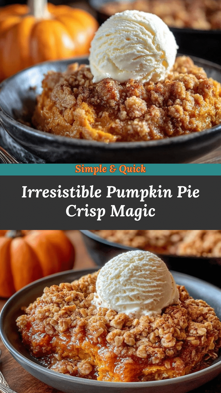 pumpkin pie crisp recipe