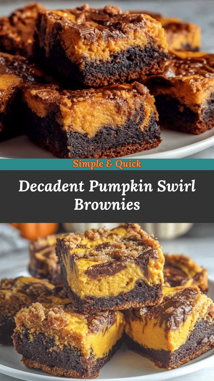 pumpkin swirl brownies recipe