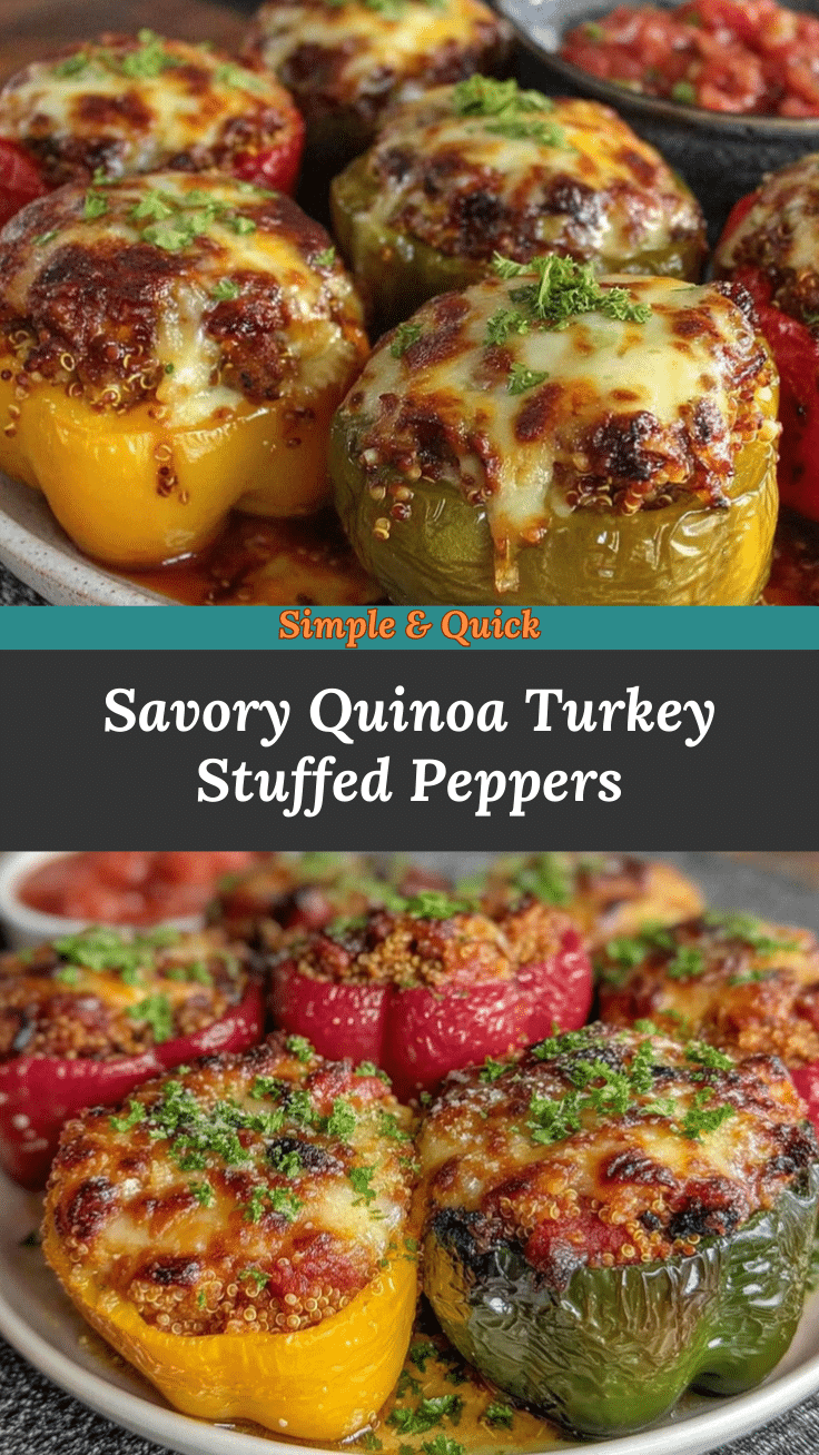 quinoa turkey stuffed bell peppers recipe