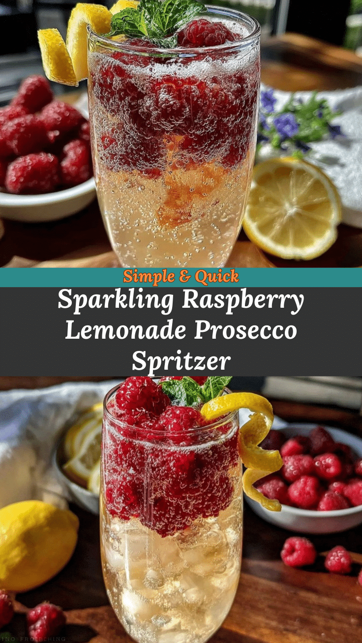 Raspberry Lemonade Prosecco Spritzer recipe