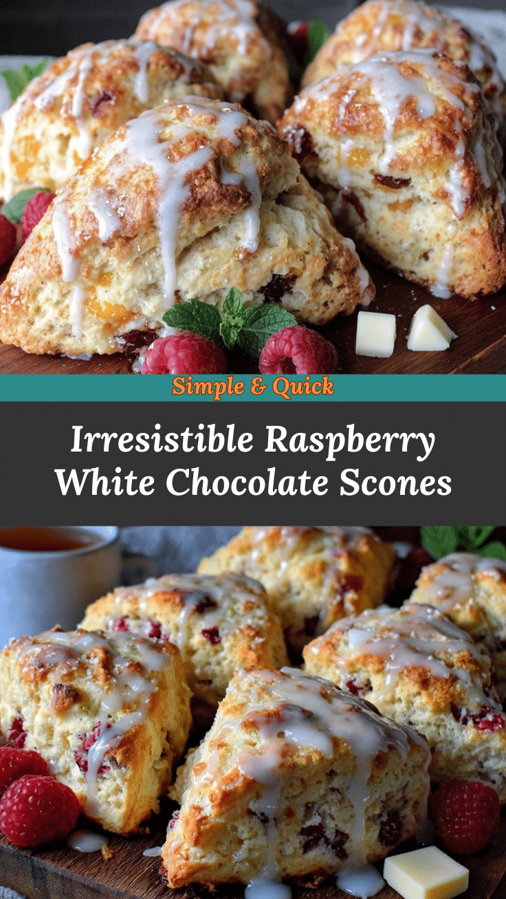 Raspberry White Chocolate Scones recipe